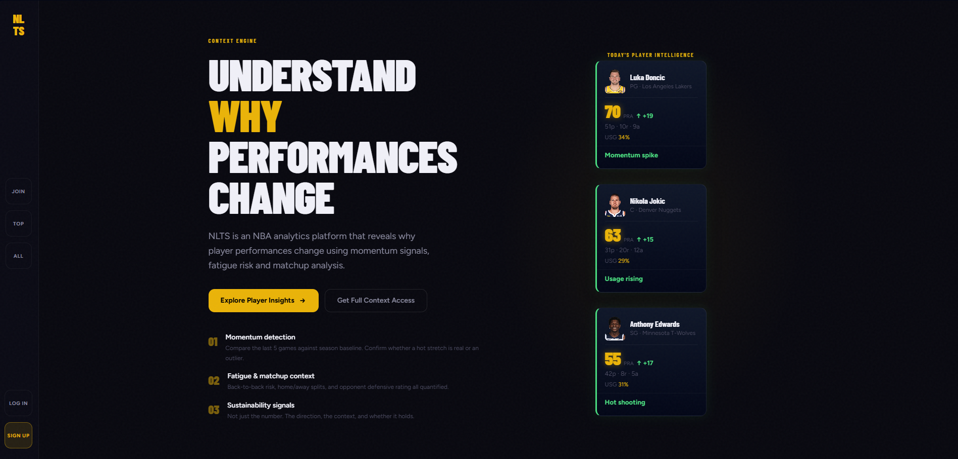 NLTS — Page d'accueil